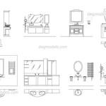 Bathroom Vanity Elevation Cad Block