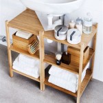 Bathroom With Pedestal Sink Storage Ideas