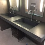 Commercial Bathroom Countertop With Integral Sink