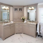 Corner Double Sink Bathroom Vanity