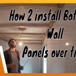 How To Install Bathroom Wall Panels Over Tiles