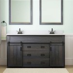 Morriston Distressed Java Undermount Double Sink Bathroom Vanity