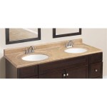 Solid Surface Integral Double Sink Bathroom Vanity Top