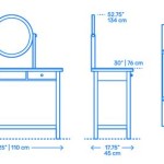 Standard Height For Bathroom Makeup Vanity