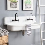 Vintage Cast Iron Wall Mount Bathroom Sink