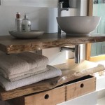 Wood Shelf Bathroom Sink